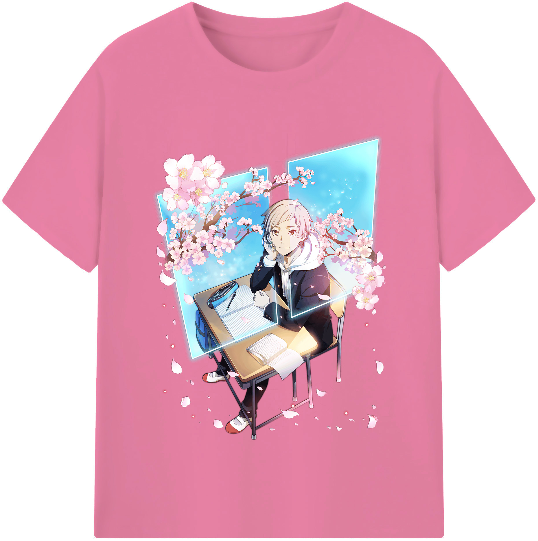 （画像用） 文豪ストレイドッグス Bungo Stray Dogs 綿100％半袖Tシャツ（フロントプリント）